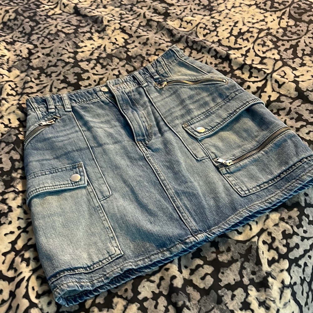 We the Free Jean mini skirt